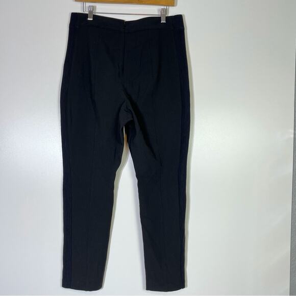 Good American Black Ribbed Stripe Pants Size 4 (XL) - Picture 5 of 7